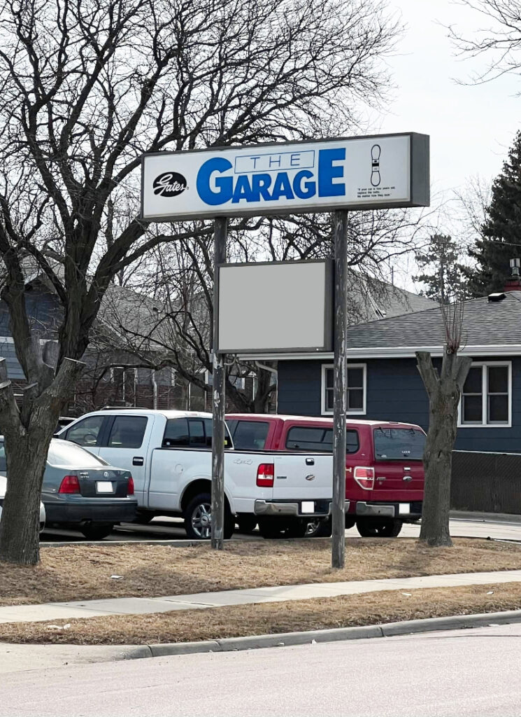 The Garage Signage